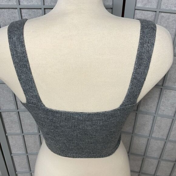 Dynamite Sweater Sleeveless Tank Top, Grey, Size Small - Picture 2 of 7